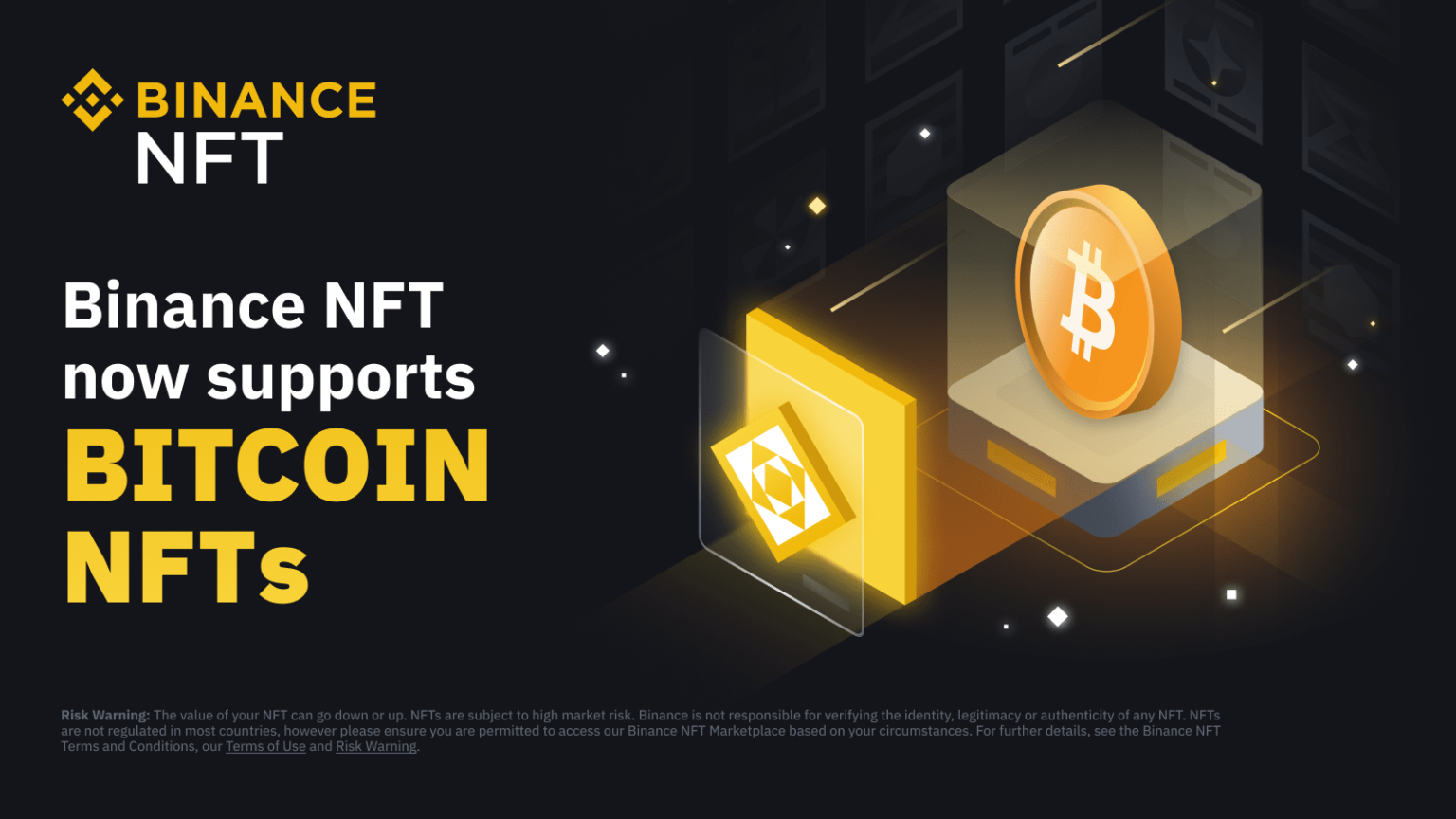 Binance NFT Marketplace now supports Bitcoin NFTs