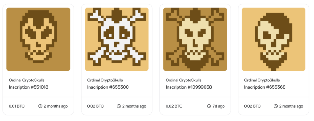 Established projects debuting Bitcoin Ordinals collections