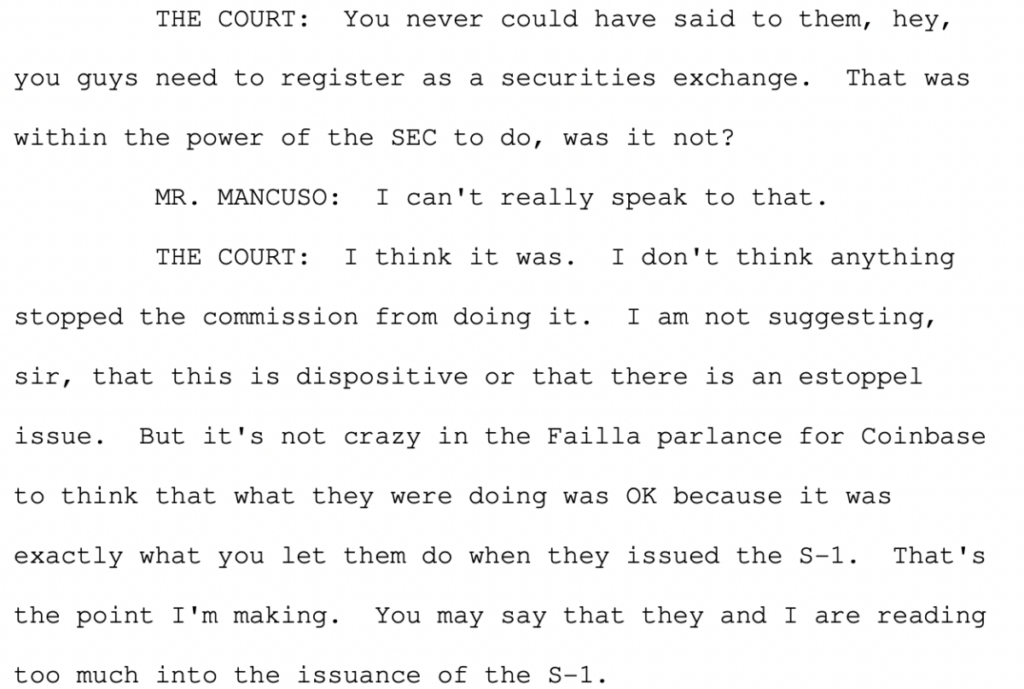 Could Coinbase's SEC Battle Come Down To S-1 Filing?