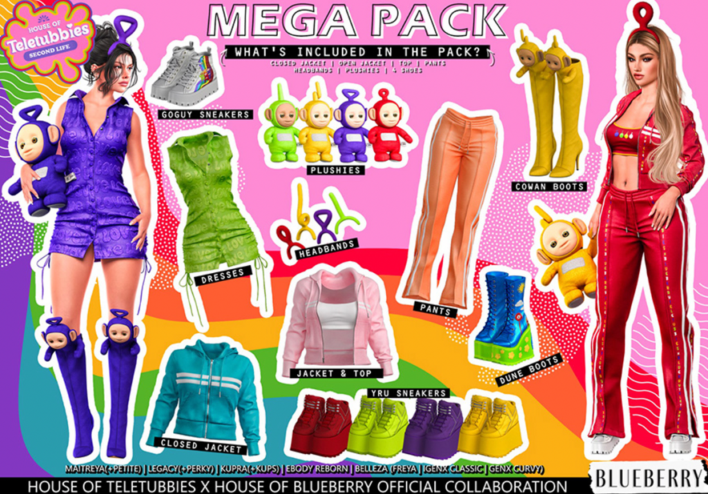 Teletubbies-inspired digital fashion comes to a second life