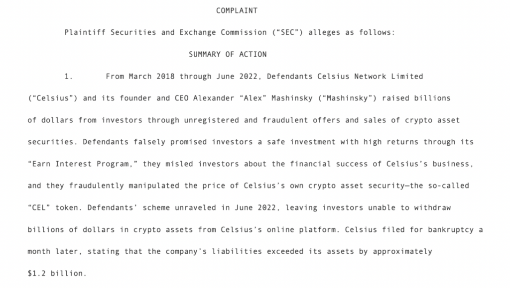 Former Celsius CEO Arrested, Indicted by SEC for Securities Fraud
