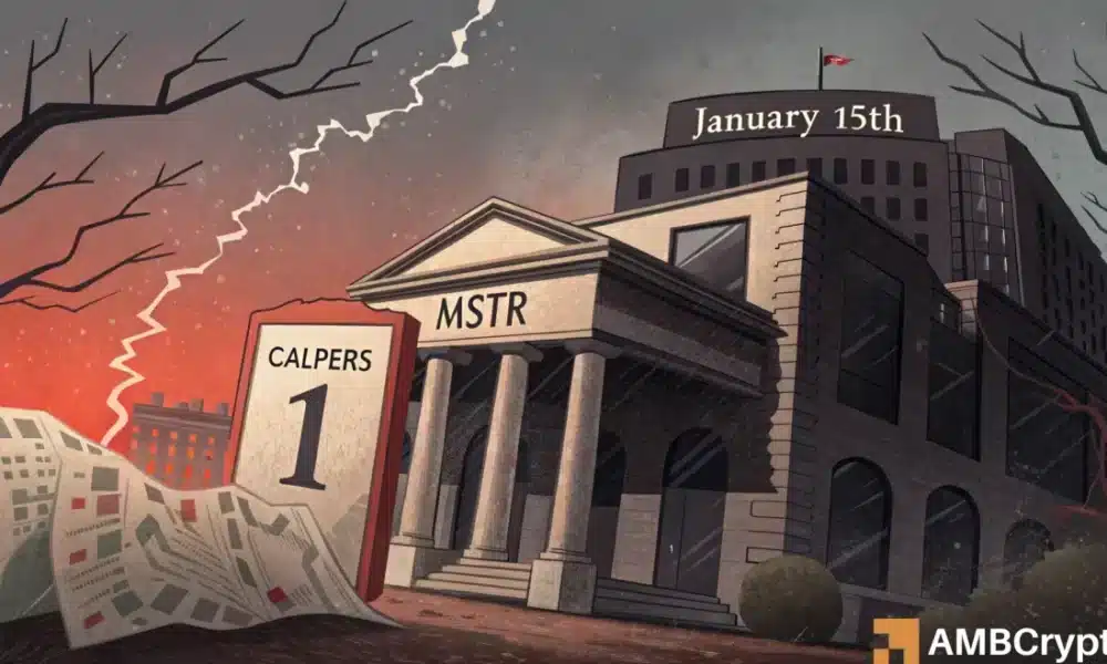 The American pension fund CalPERS is facing heavy losses thanks to Strategy investments