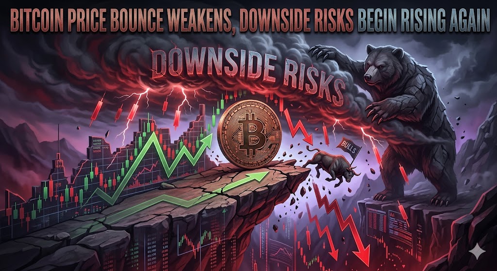 Bitcoin price surge weakens and downside risks start to rise again