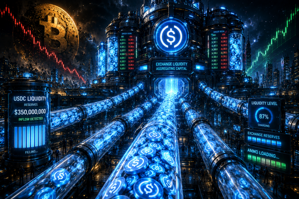USDC Exchange Inflows Reach $350 Million: Traders Buying the Bitcoin Dip?