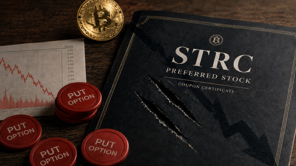 Strategy’s STRC is drawing bearish option bets as it falls to a new low