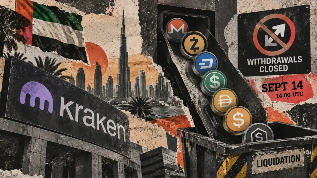 Kraken UAE withdrawal deadline: Seven assets face liquidation