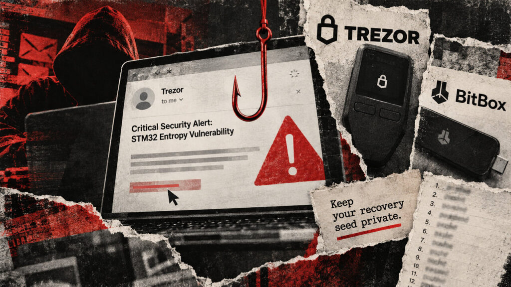 Attackers exploit fake STM32 vulnerability alert to target Trezor and BitBox holders
